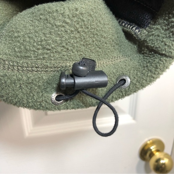 Timberland Men's Polartec Army Green Fleece Full Zip Pockets Vest - Picture 7 of 11